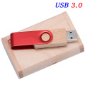 Wood clip 3.0 usb turn environmental protection maple usb flsash drive peach free lettering bamboo swivel Walnut Usb flash drive